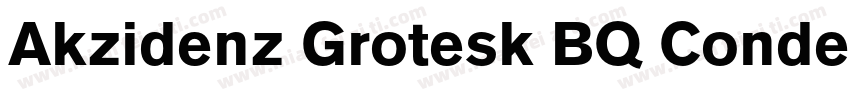 Akzidenz Grotesk BQ Condens字体转换